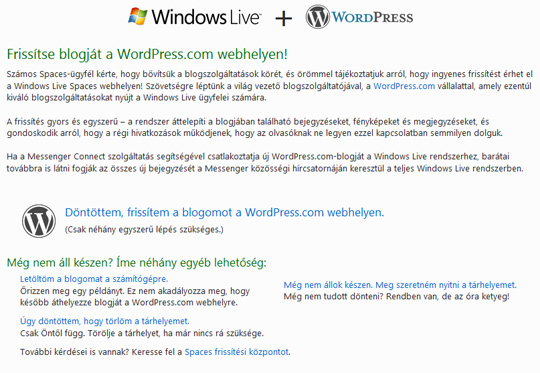 Windows Live + WordPress