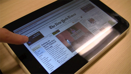 Böngészés tableten