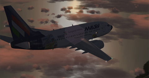 Levegőben a virtuális Malév-gép Levegőben a virtuális Malév-gép