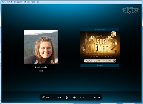 Reklámok a Skype-ban