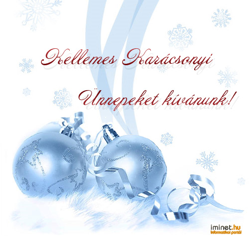 Kellemes Karácsonyi Ünnepeket! Karácsony